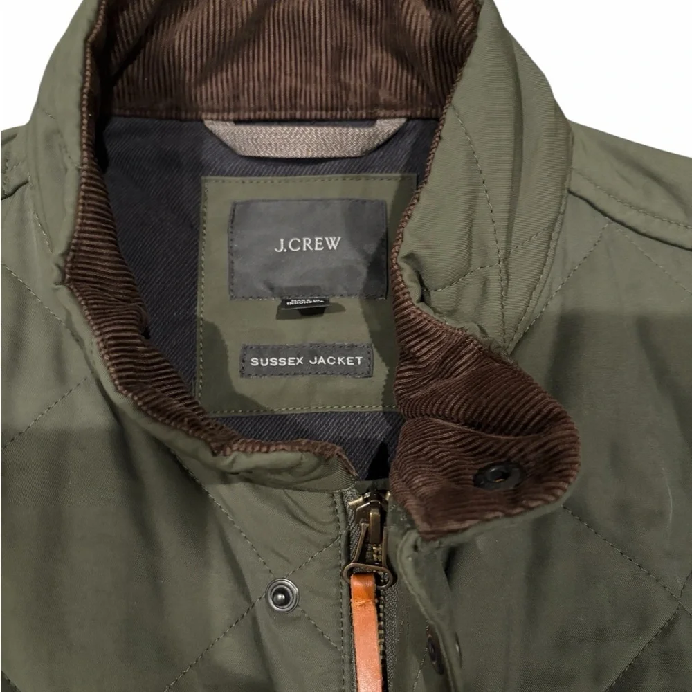 J. Crew Sussex Quilted Jacket with Primaloft in Dark Olive